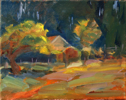 Prints available, original ***SOLD*** From My Studio - Oil - 24x36