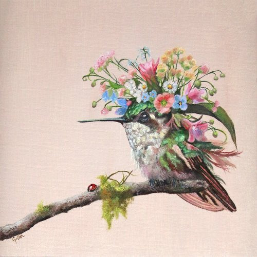 CARRIE GOLLER - Elenore (Floriferous Series) Print, Original size 8x8