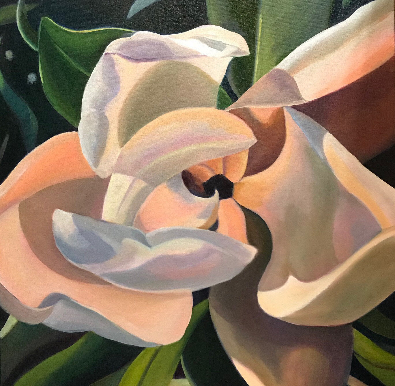 ***SOLD***SOPHIE FRIEDA - Epiphany - Oil on Gallery Wrapped Canvas - 24x24 x 1.5