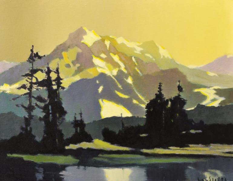 Prints available, original ***SOLD*** MAX HAYSLETTE - Study: Evening on the Peninsula - 16x20 (HMOC 1611)