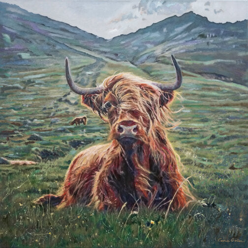 CARRIE GOLLER PRINTS - CREATURES - Fabio original oil, 40x40