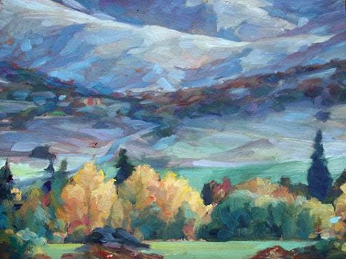 Gabriel Lipper - Fall II, oil 9x12