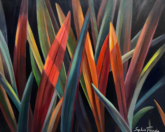 SOPHIE FRIEDA - Fall Flax 11, oil on canvas, 24x30