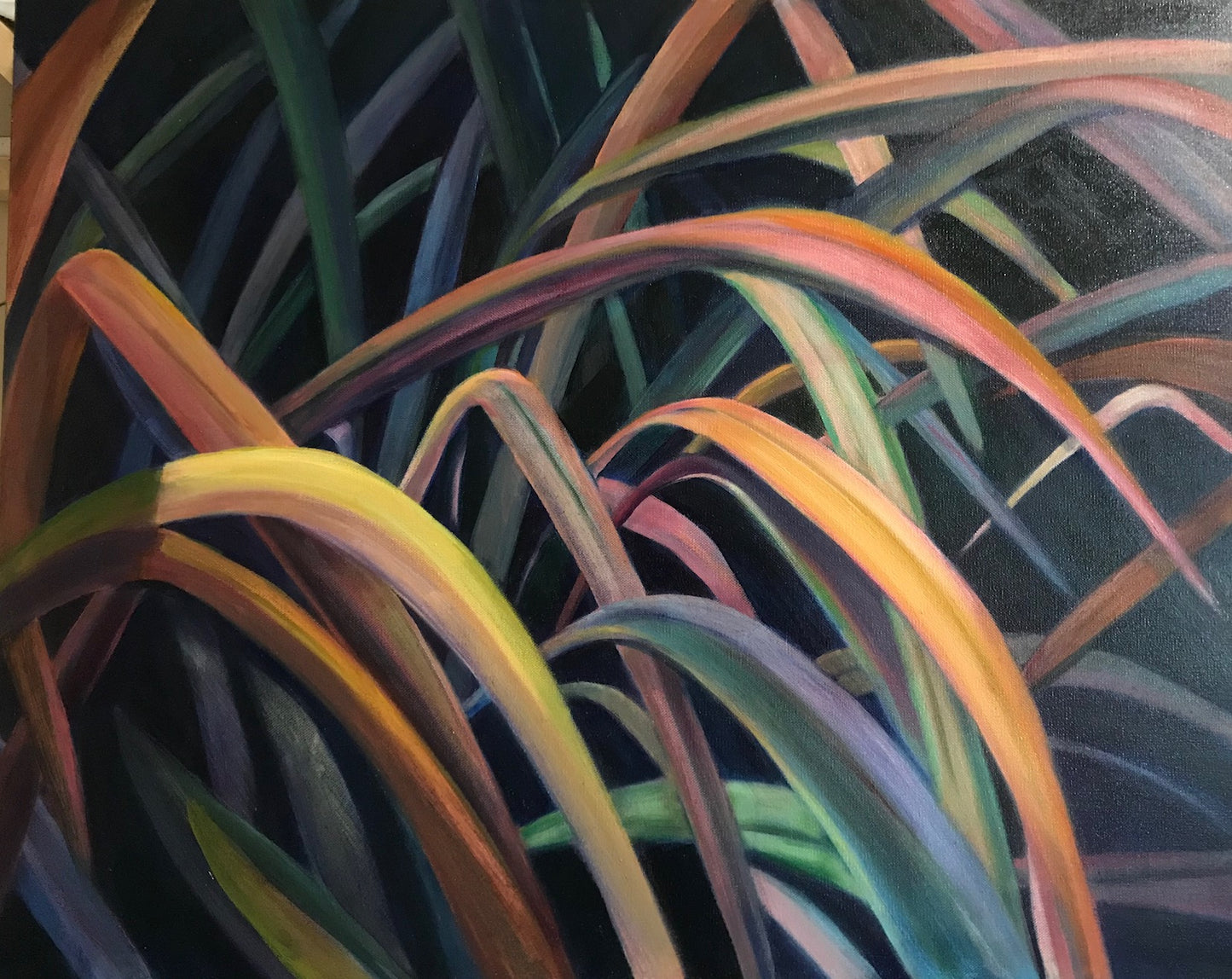 ***SOLD*** SOPHIE FRIEDA - Fascinating Flax - Oil on Gallery Wrapped Canvas 24x30