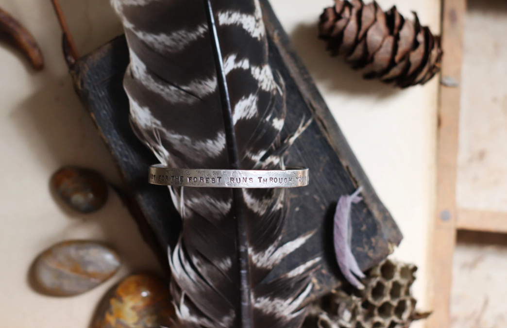 Kayla Wave - Silver Fear Not Cuff, not currently in gallery