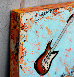 Prints available, original ***SOLD*** Fender, Acrylic 8x8
