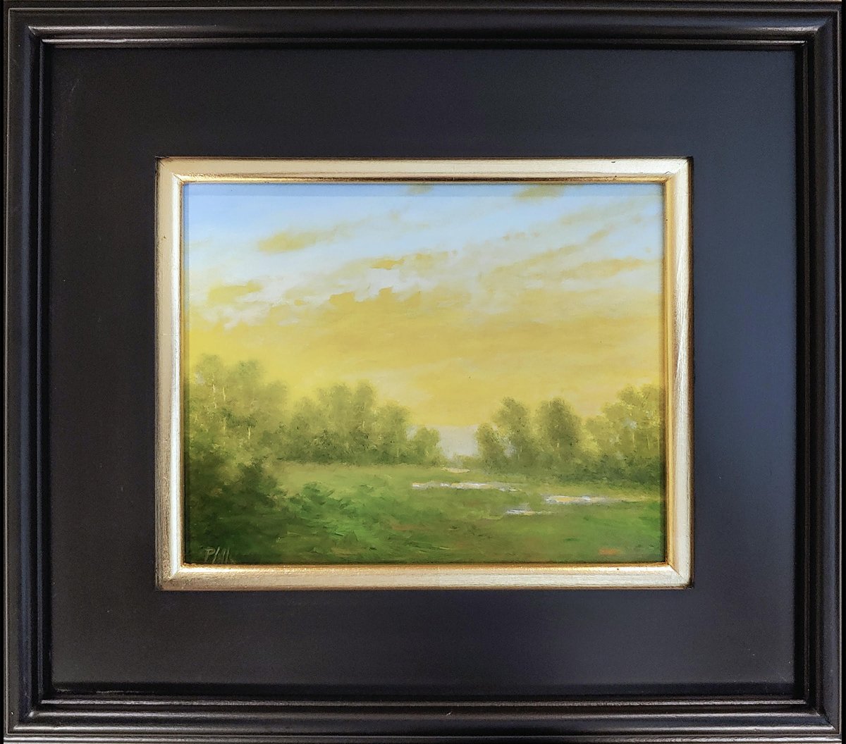 ***SOLD*** TIM PFEIFFER - Fields of Green, oil, 8x10 (framed)