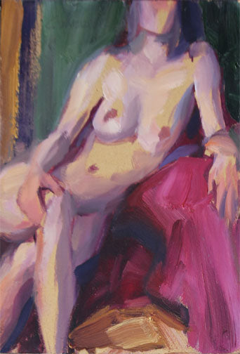 GABRIEL LIPPER - Figure Study 5, oil 5x7