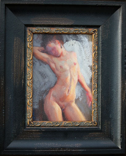 ***SOLD*** GABRIEL LIPPER - Figure Study, oil 5x7 (framed)