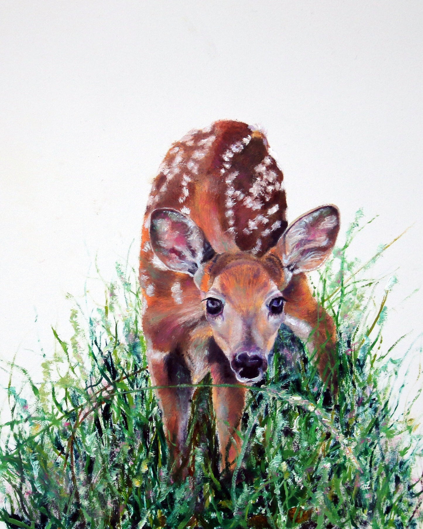 CARRIE GOLLER PRINTS - CREATURES - FIONA original oil, 12x12