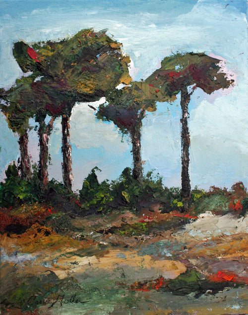 Prints available***SOLD*** Port Townsend Farmers Market - Mixed Media - 8x10