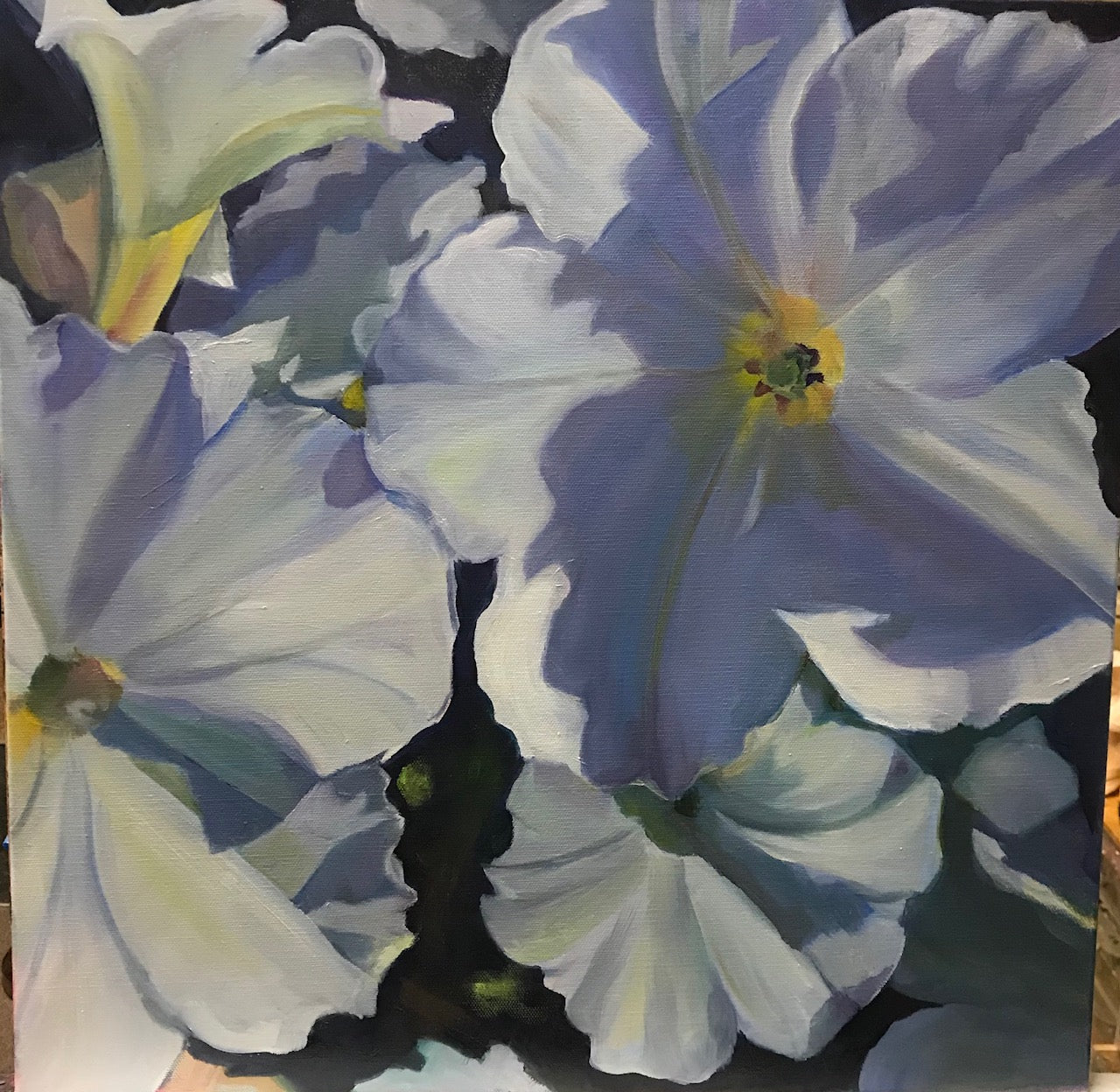 ***SOLD*** SOPHIE FRIEDA - Playful Light - Oil on Gallery Wrapped Canvas - 20x20