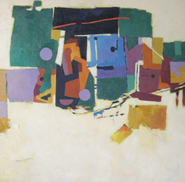 ***SOLD*** MAX HAYSLETTE - Gardens of the Mind No. 149, oil 24x24 HMOC 1227