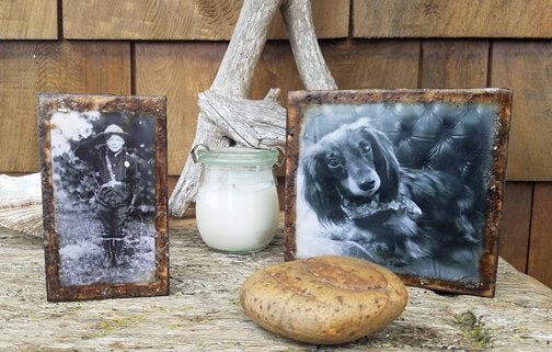 Custom: Encaustic Photo Blocks by Carrie Goller
