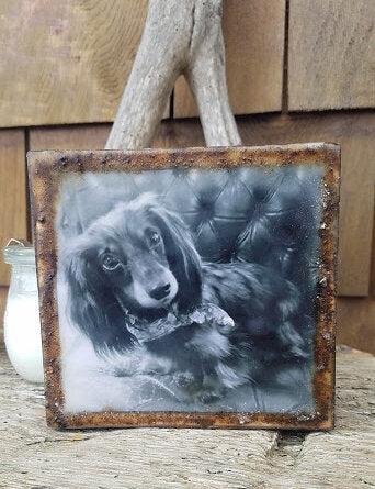 Custom: Encaustic Photo Blocks by Carrie Goller