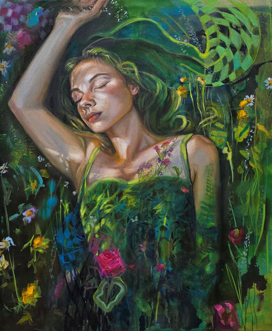 Jody Yashenko - Golden Afternoon, Oil on gallery wrapped canvas,  24x20