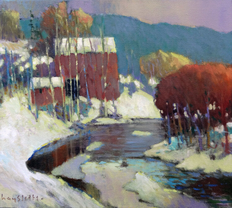 MAX HAYSLETTE PRINTS - GREENBRIER: HILL AND VALLEY (HMOC 1475) original oil, 18X20