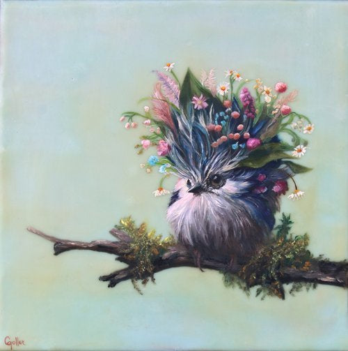CARRIE GOLLER - Griffin (Floriferous Series) Print, Original size 10x10