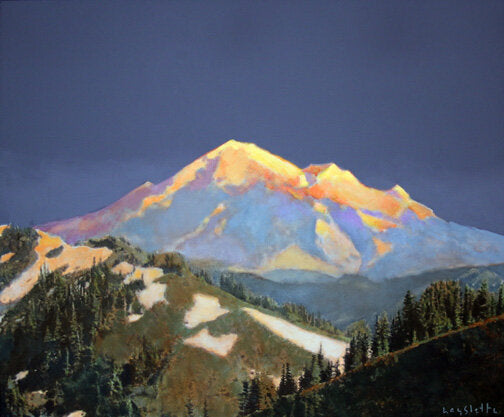 Prints available, original ***SOLD** MAX HAYSLETTE - Morning at Baker 28X34, HMAC 1882