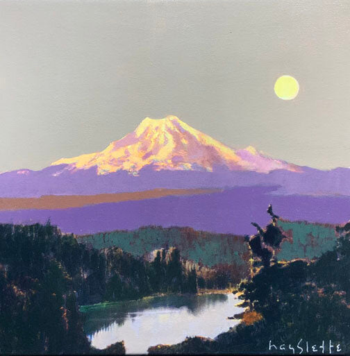 Prints available, original ***SOLD*** MAX HAYSLETTE MINIMAX, Study: North to Seattle, 12x12 HMAC 1891