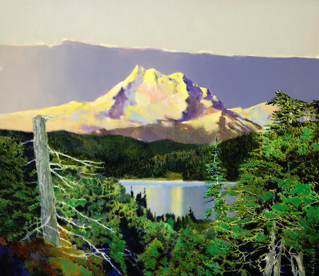 Prints available, original ***SOLD*** MAX HAYSLETTE - Brothers and Lower Lena Lake, HMAC 1895 38X44