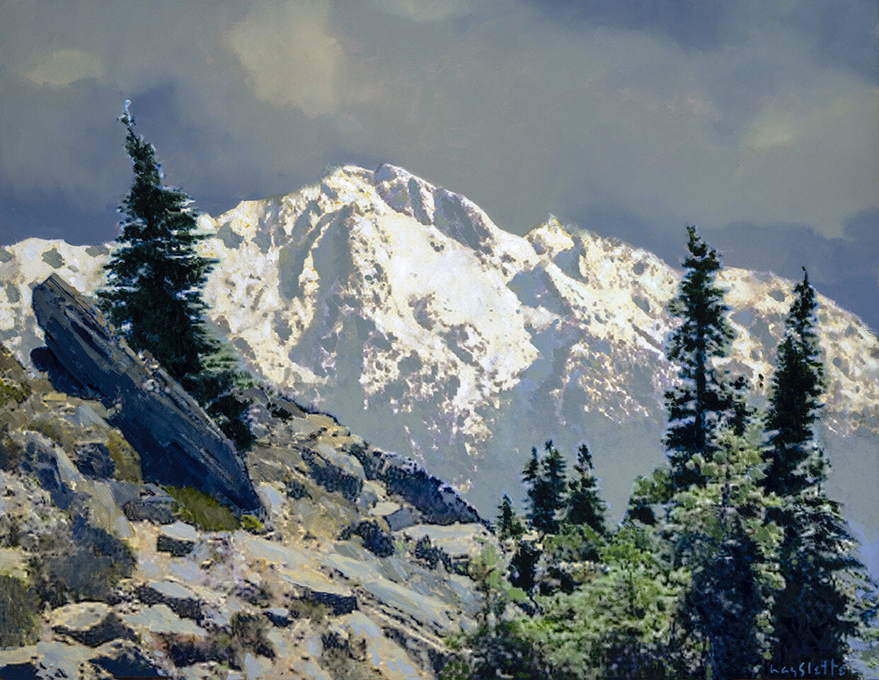 Prints available, original ***SOLD*** MAX HAYSLETTE - Mt. Washington (Olympics) 34X44 HMAC 1900