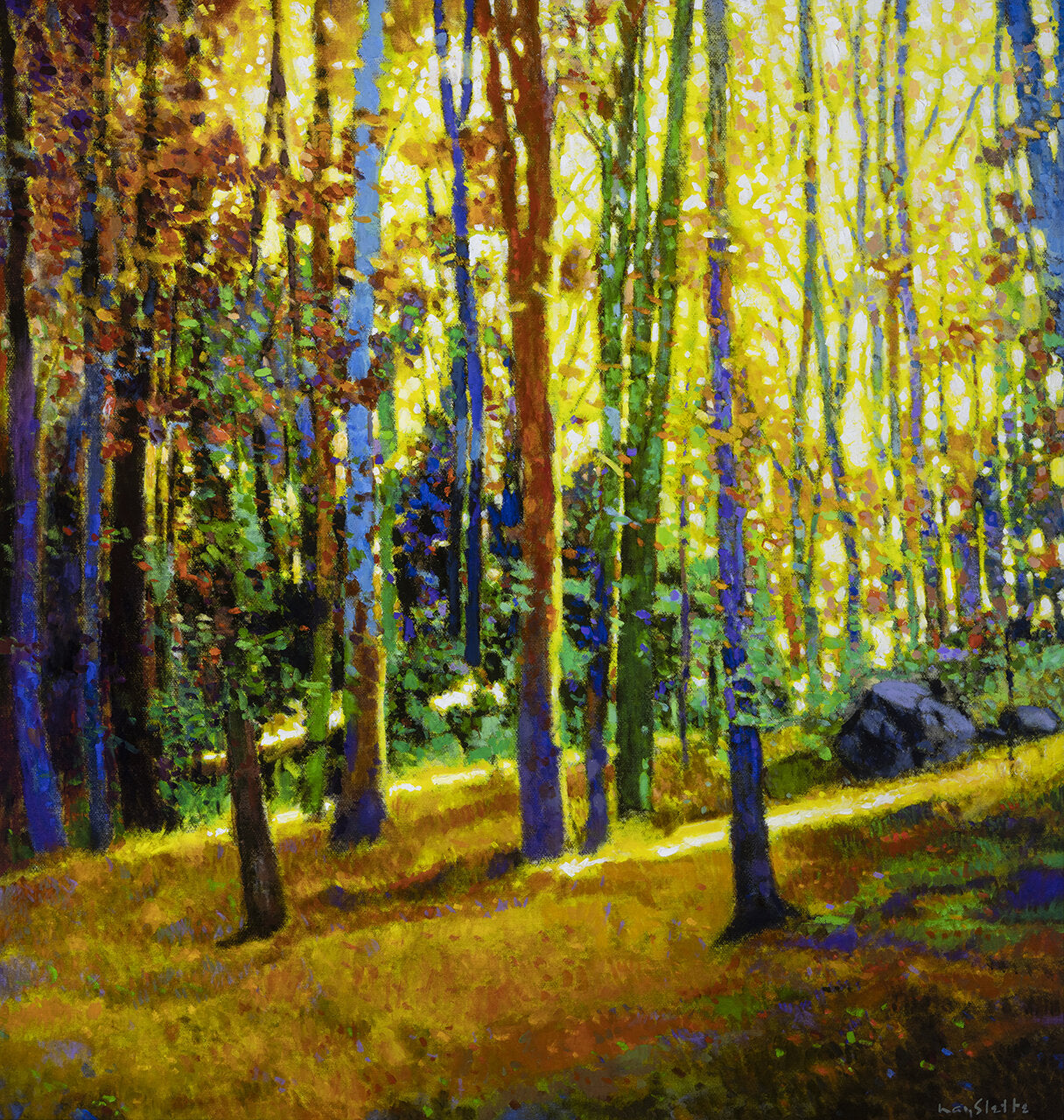 Prints available, original ***SOLD*** MAX HAYSLETTE - Music of the Morning No. 2, HMAC 1906 40X38