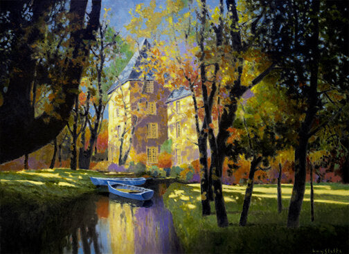 Prints available, original ***SOLD*** MAX HAYSLETTE - Chateau d'Annecy No. 2, 32x44 HMAC 1911