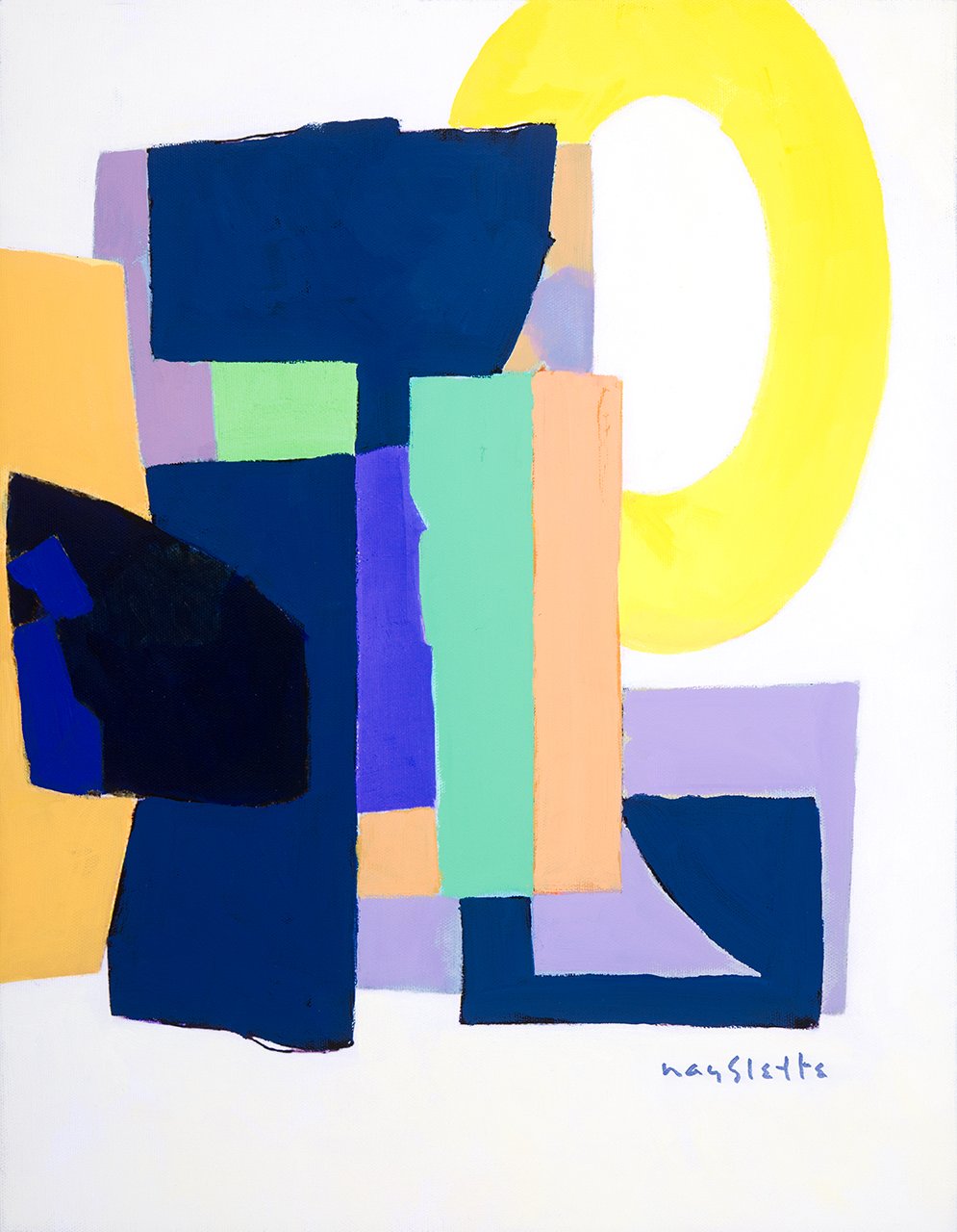 Prints available, original ***SOLD*** MAX HAYSLETTE - Mid-Century Modern, No.66-M HMAC 1972 18x14