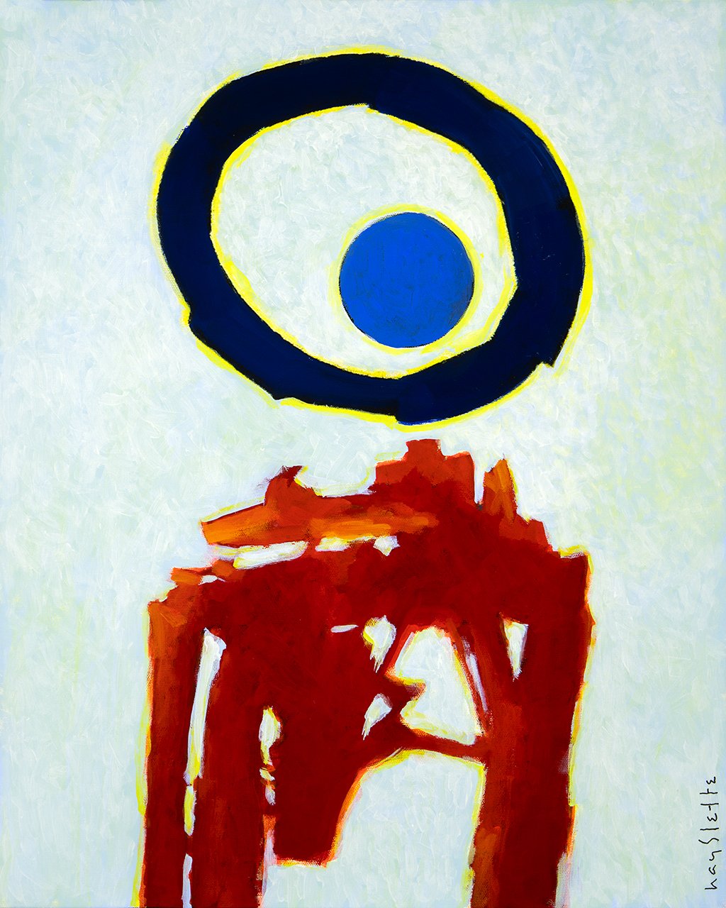 Prints available, original ***SOLD*** MAX HAYSLETTE - Maximum Tilt - Summer, Acrylic 20x16 HMAC 2008