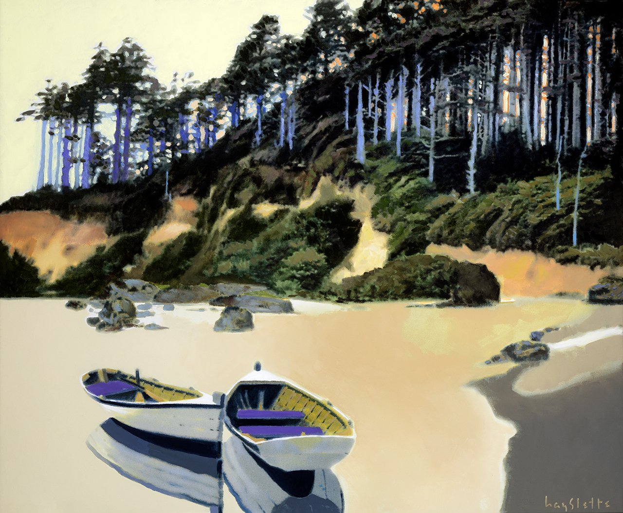 EVENING GOLD, ACRYLIC, HMAC 2012, 28X34