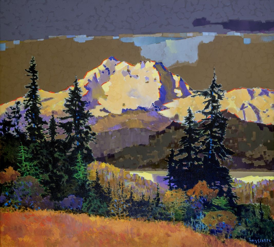 Prints available, original ***SOLD*** MAX HAYSLETTE - Brothers in Autumn Transitional, HMAC 2020, 36 x 40