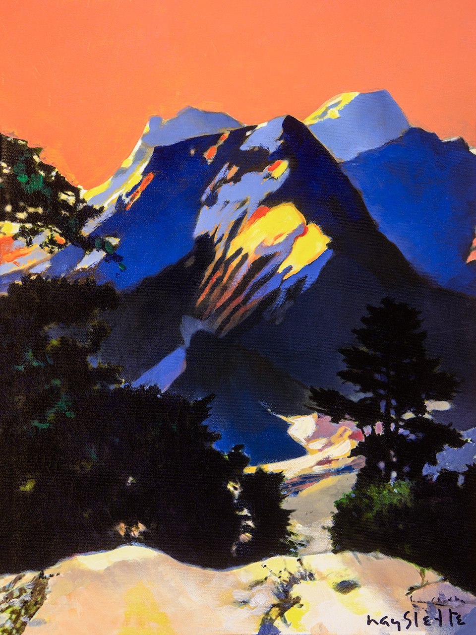 Prints available, original ***SOLD*** MAX HAYSLETTE - Olympus Gold No. 3 16X12, HMAC 2034