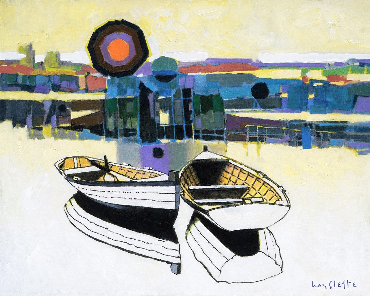 Prints available, original ***SOLD*** MAX HAYSLETTE - Mid-Century Modern No. 43, HMAC 2041, 24X30