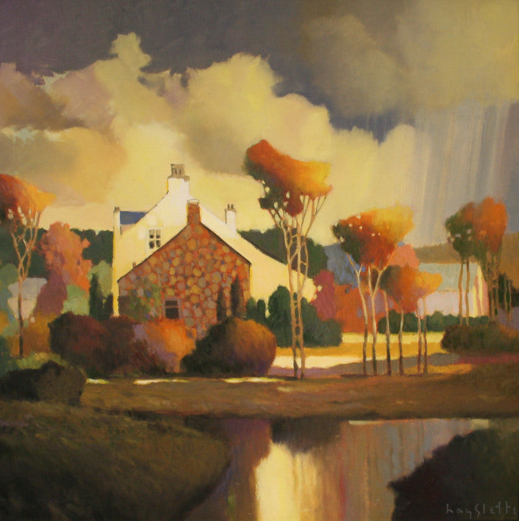MAX HAYSLETTE PRINTS - LAZY EVENING, ST GENIES (HMLE 529A) original oil, 24x24