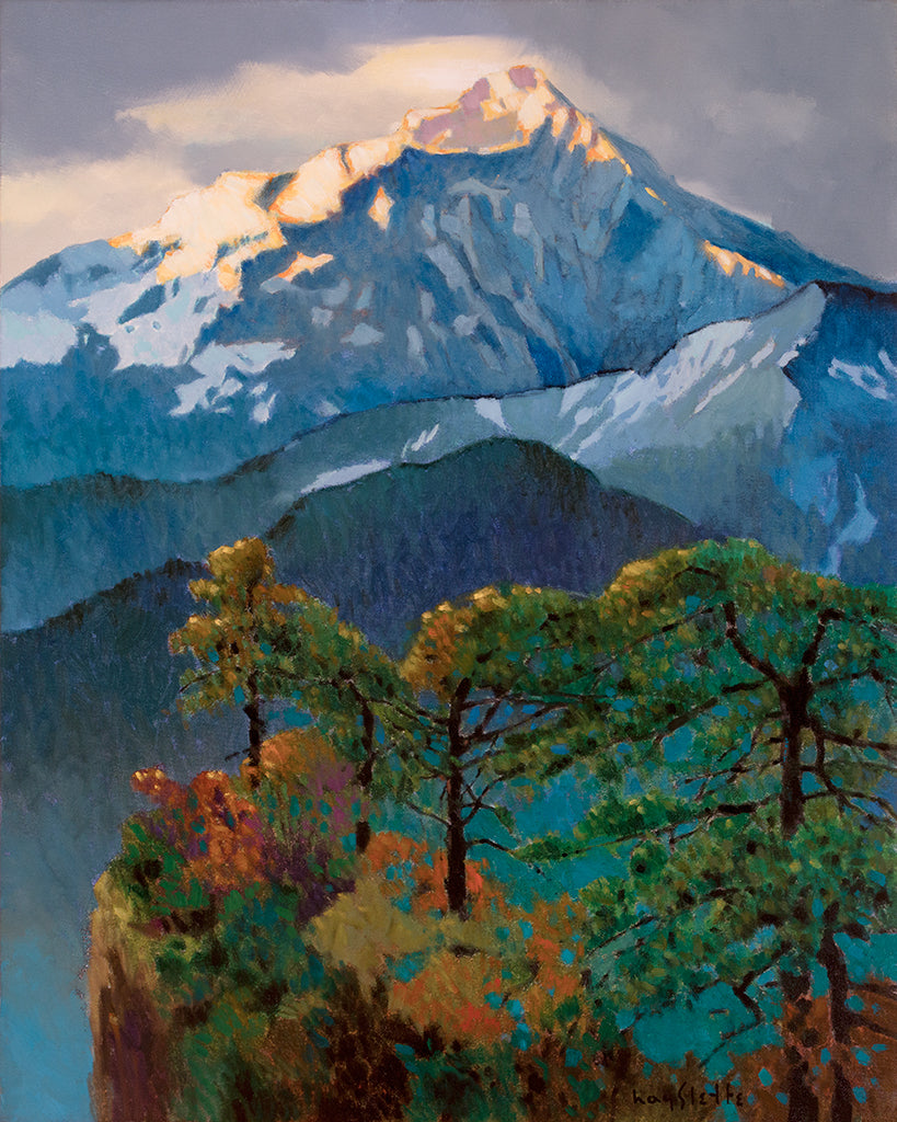 Prints available, original ***SOLD*** MAX HAYSLETTE - Eagle Street, 30x24, Artist-Enhanced Giclee Canvas (HMLE 1315)