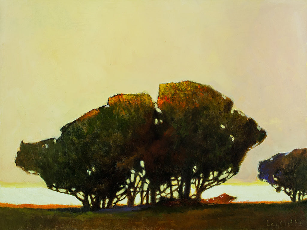 Prints available, original SOLD: MAX HAYSLETTE - Early Morning, oil 18x24