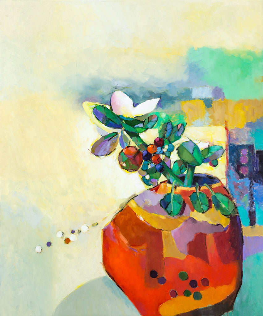 Prints available, original ***SOLD*** MAX HAYSLETTE - Japonica Botanica 48x40