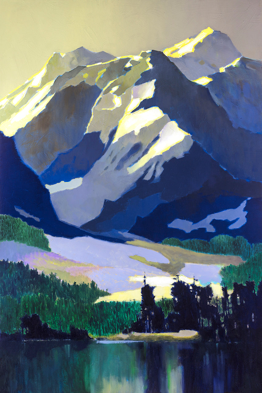 Prints available, original ***SOLD*** MAX HAYSLETTE - Slowly Comes the Morning, 48x32, Oil & Mixed Media (HMOC 1628)