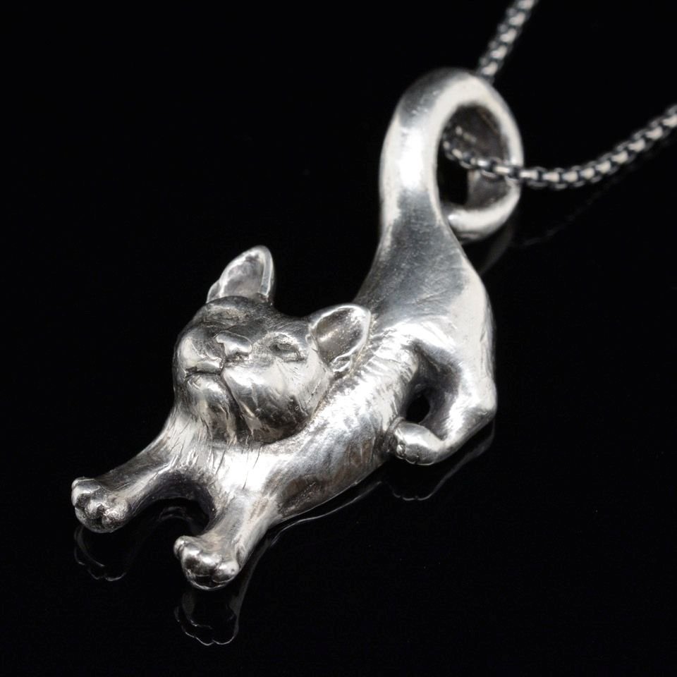 Jody Lyle - The Cat, Sterling Silver Pendant