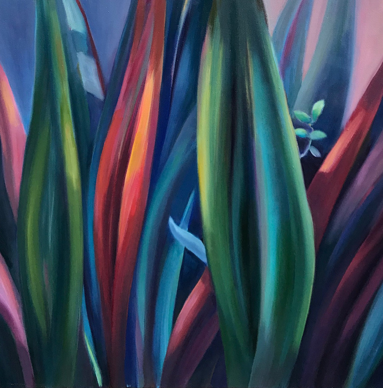 ***SOLD*** SOPHIE FRIEDA - Hide and Seek, Oil on canvas 24x24