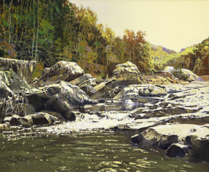 Prints available, original ***SOLD*** MAX HAYSLETTE - Beaver Creek Trail (HMOC 1724) 24x30