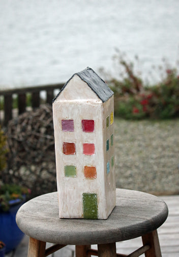 ***SOLD*** Carrie Goller - Hobbitat V, Encaustic sculpture