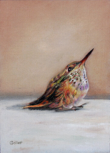 Prints available, original ***SOLD*** CARRIE GOLLER - Hope oil on linen, 7x5
