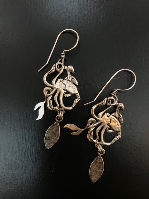 Kayla Wave - Octopus Earrings (Available in Gallery)