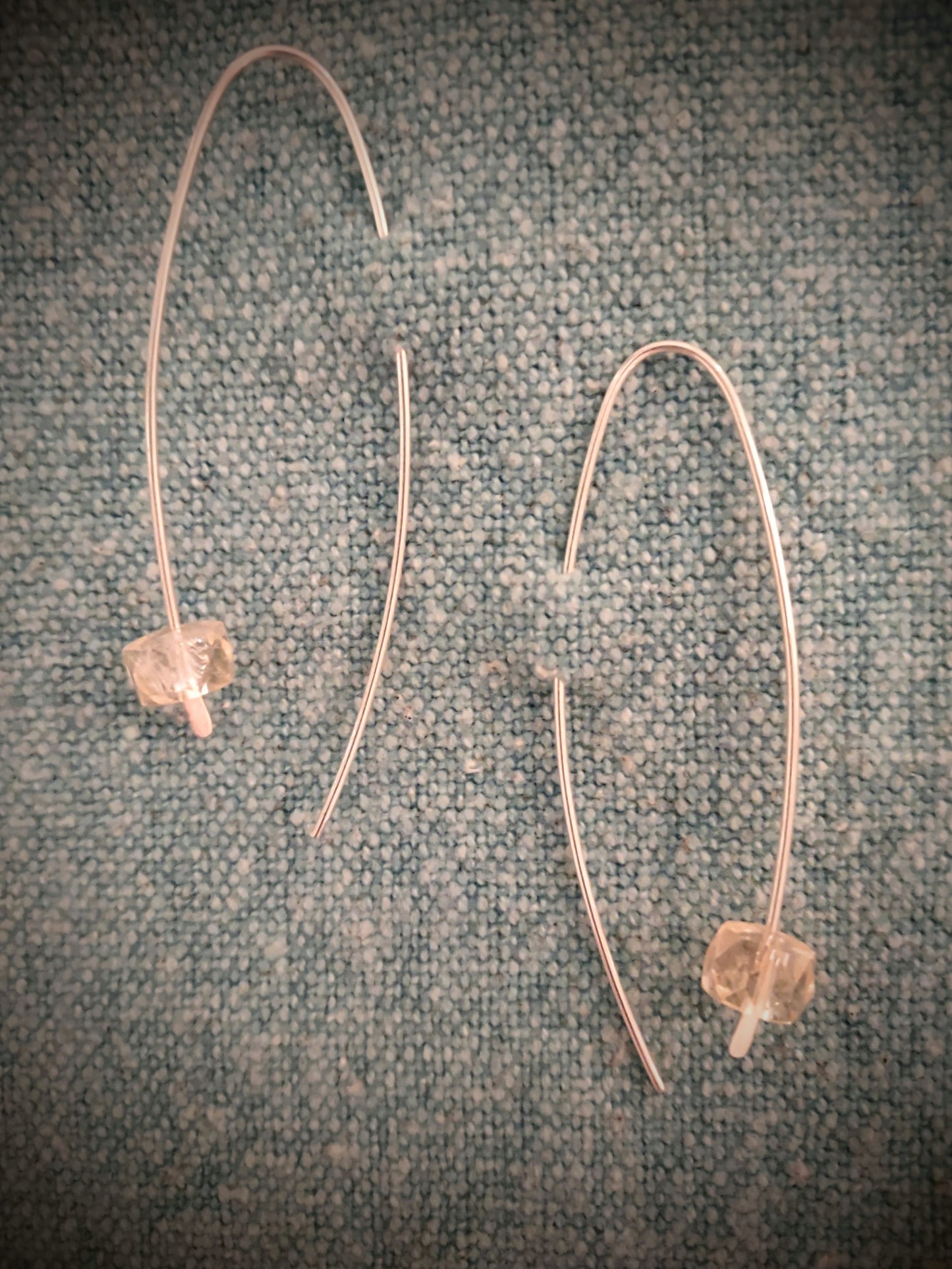 Available Upon Request - E19G Debra Saldivar - Earrings Sterling Silver, Citrine