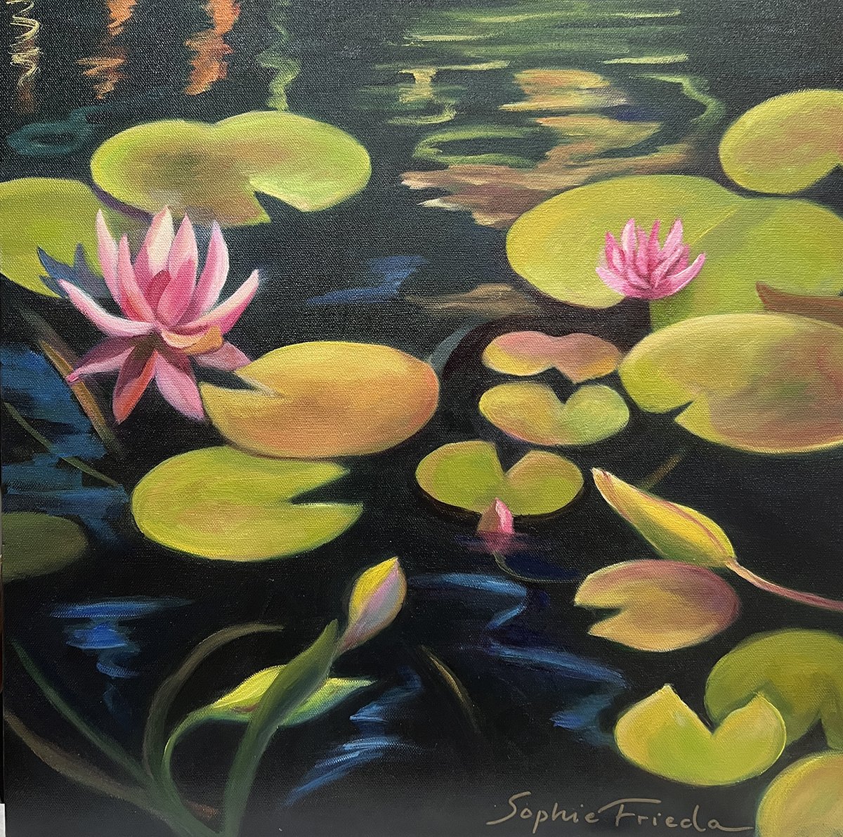 SOPHIE FRIEDA - Magical III - oil on canvas - 20x20