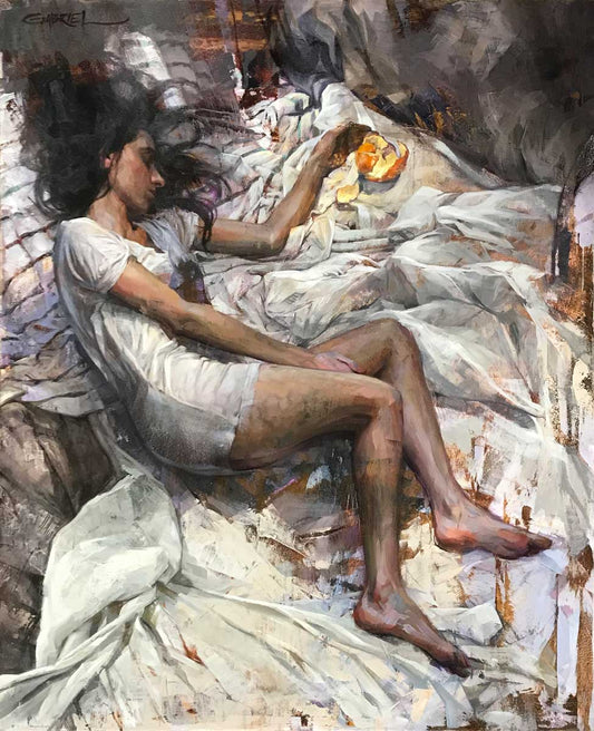 Gabriel Lipper - Insomnia 9:00am, mixed media on panel 60x72