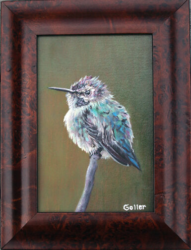 Prints available, original ***SOLD*** CARRIE GOLLER - Jade, oil 6x4 (framed)