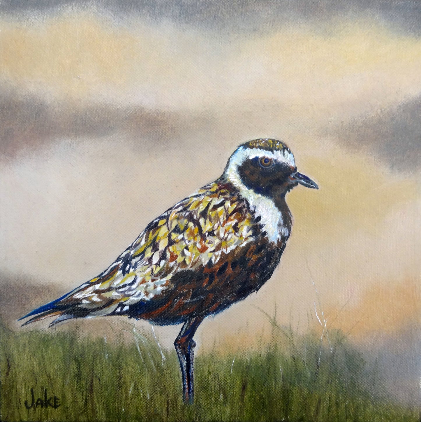 ***SOLD*** Birch Thicket IV - Encaustic/Mixed Media 12x12x1